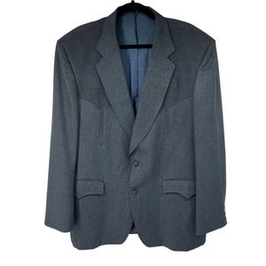 Circle S Dallas Texas Blue Western Blazer Jacket